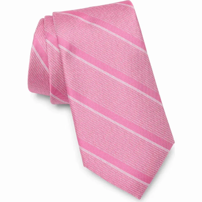 NORDSTROM RACK Dressy Stripe Jacquard Tie in Berry at Nordstrom Rack