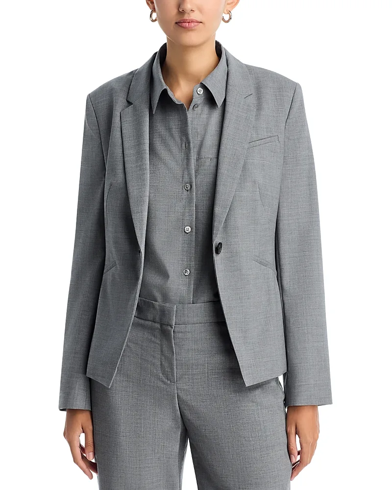 Boss Jia One Button Blazer