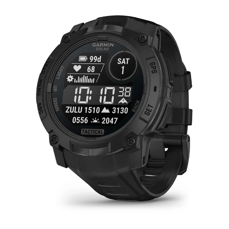 Instinct 3 – 50 mm, Solar, Tactical Edition, Black with Black Band