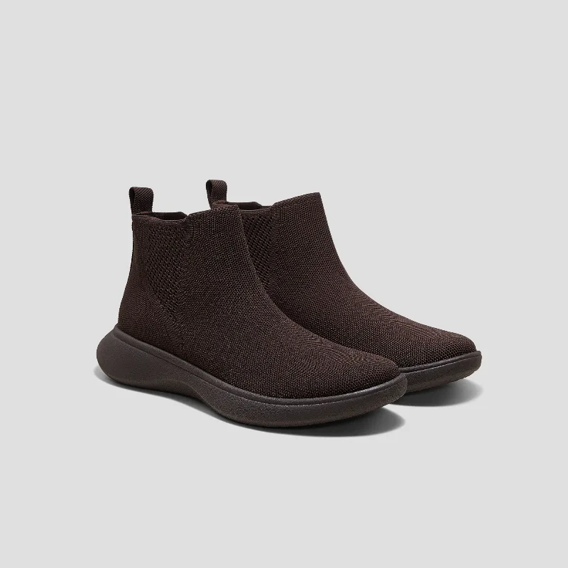 VIVAIA Round-Toe Slip-On Sneaker Boots (Urban Boots)|DARK CHOCOLATE|EU 42