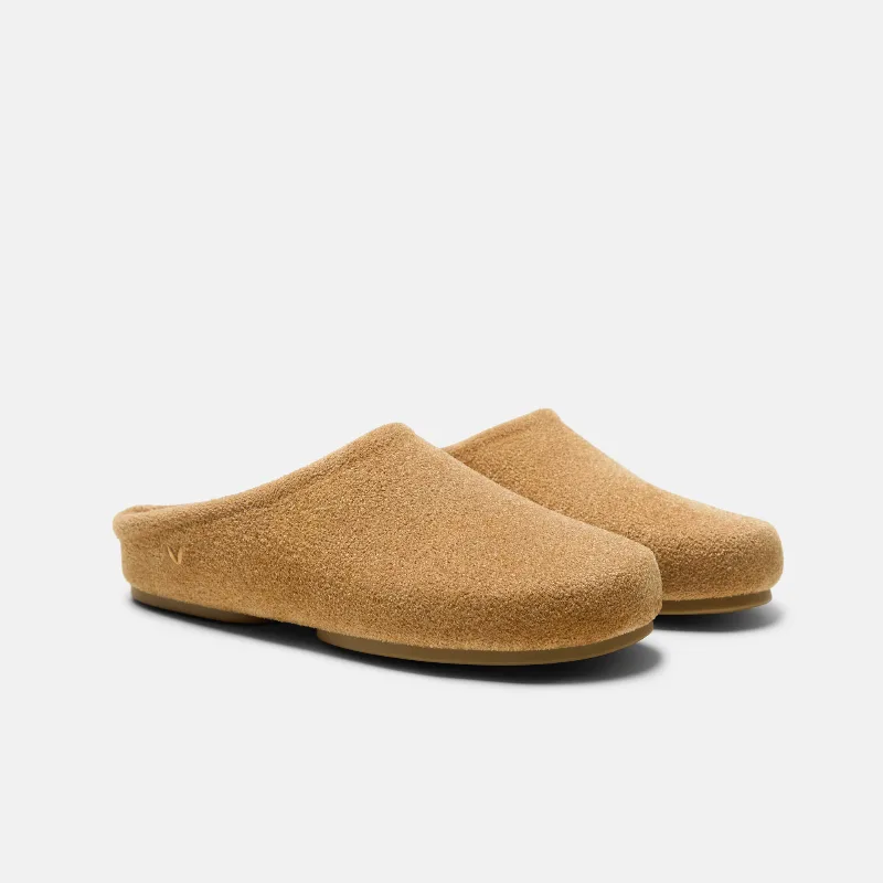 VIVAIA Round-Toe Clog Mules (Buna)|DARK GINGER YELLOW VELVET|EU 39