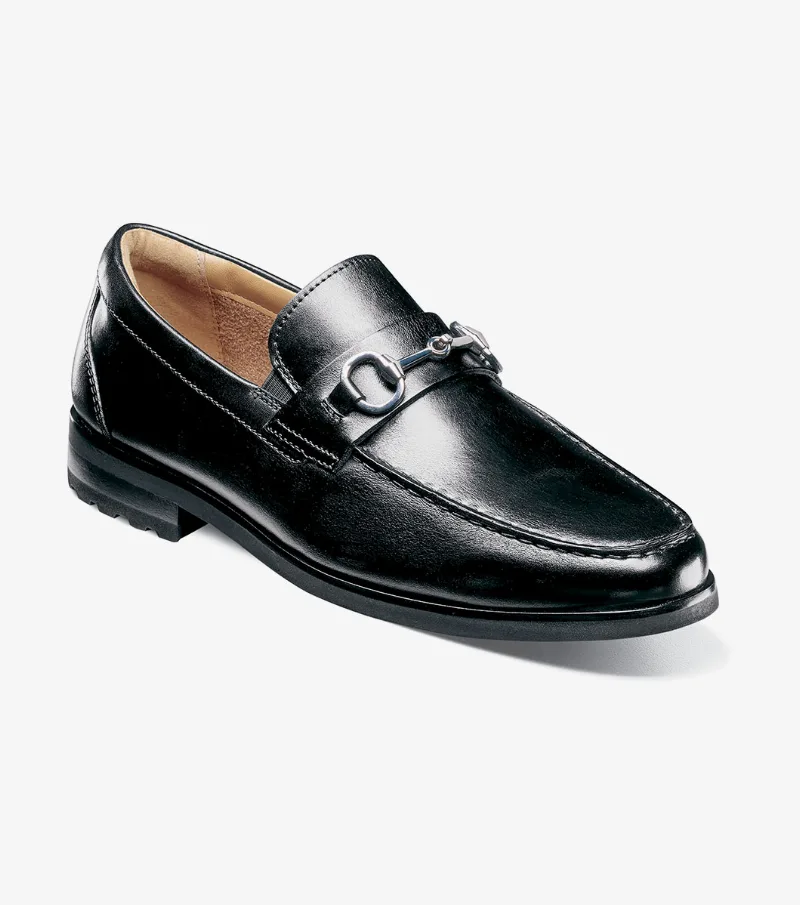 Florsheim Shoes Hawthorne Moc Toe Bit Loafer Black Size 9
