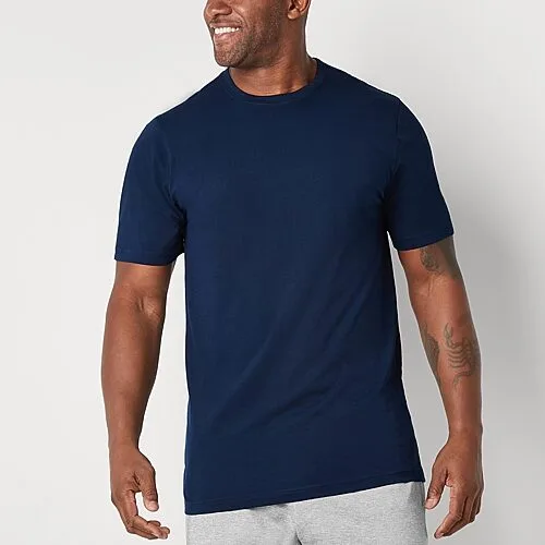Xersion Xtreme Mens Crew Neck Short Sleeve Active Big and Tall T-Shirt, 2x-large Tall, Blue