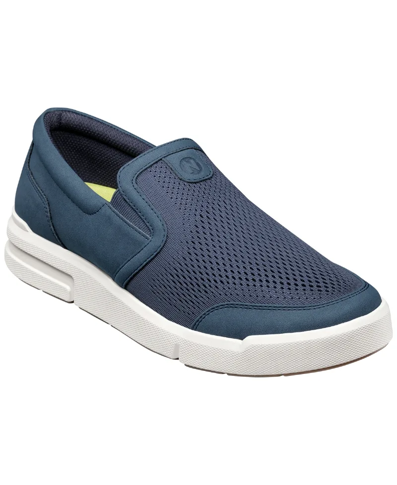 Nunn Bush Men's Kore City Rally Mesh Moc-Toe Shoes - Navy Multi