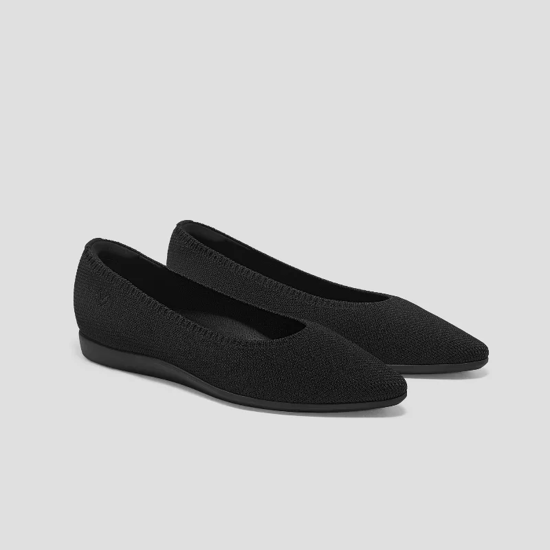 VIVAIA Lightweight Pointed-Ballet Flats (Aria Walker)|BLACK - WATER REPELLENT|US 11