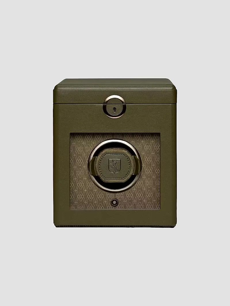 Wolf Earth Single Watch Winder - Olive