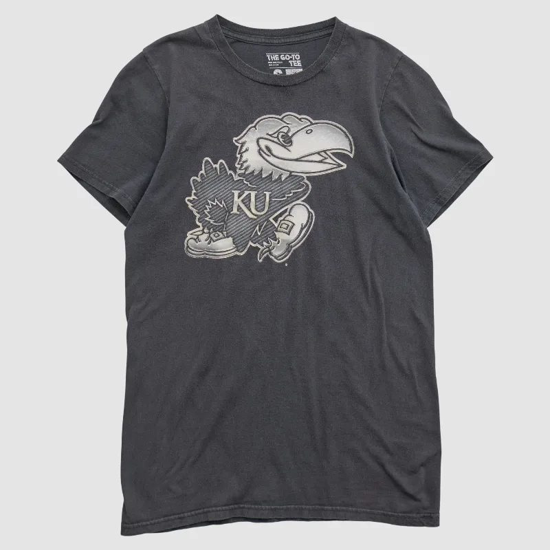 Kansas Jayhawks Adidas 2010s T-shirt - Black - S by Fanatics Real Vintage