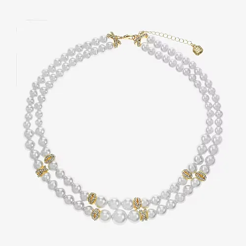 Monet Jewelry Womens 20 Inch Strand Necklace, One Size, White