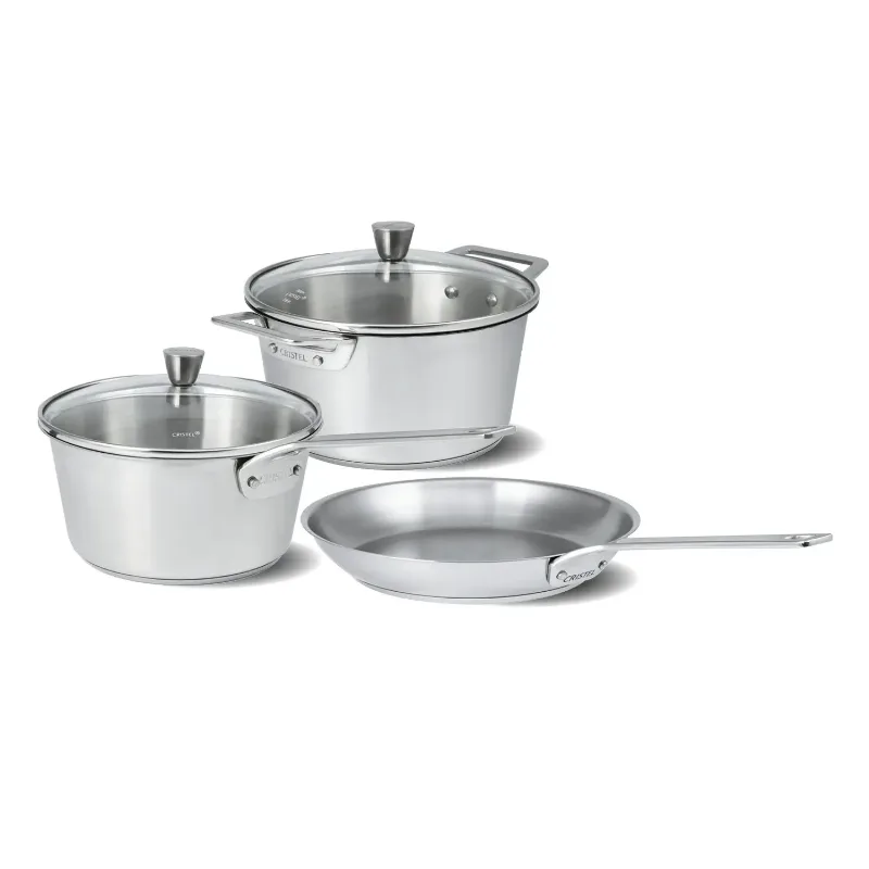 Cristel 1826 Stainless Steel 5-Piece Cookware Set