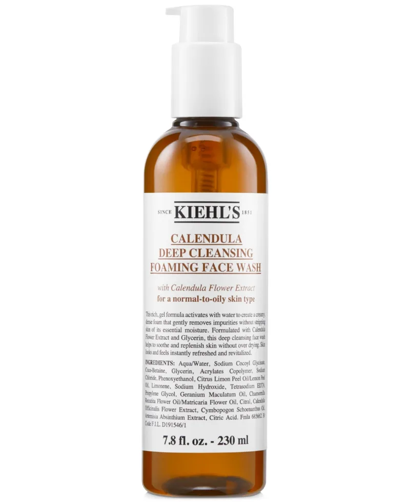 Kiehl's Since 1851 Calendula Deep Cleansing Foaming Face Wash, 7.8 fl. oz.