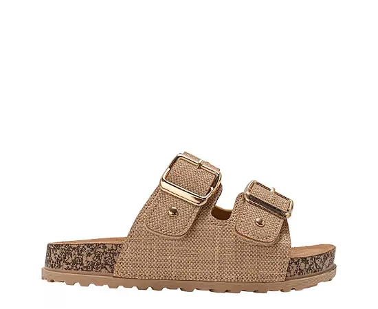 Bebe Girls Little-Big Kid Footbed Sandal