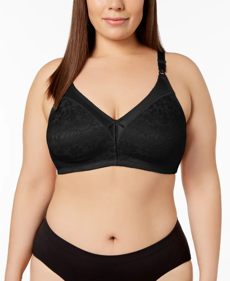 Bali Double Support Spa Closure Wireless Bra 3372 - Black
