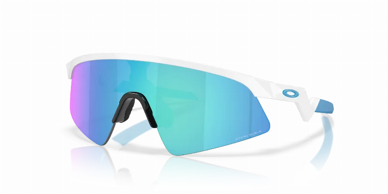 Oakley Resistor Sweep (Youth Fit) Sunglasses with Polished White Frame and Prizm Sapphire Lenses | Oakley®