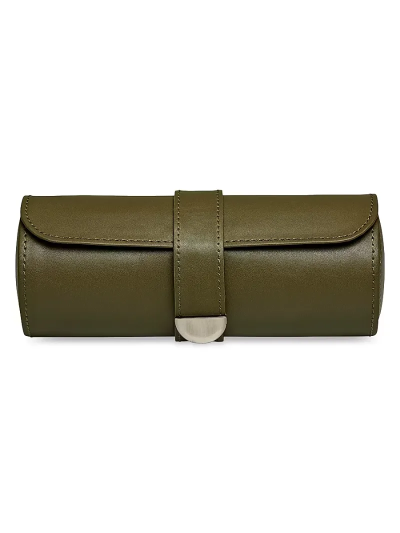 Wolf Earth Triple Watch Roll - Olive