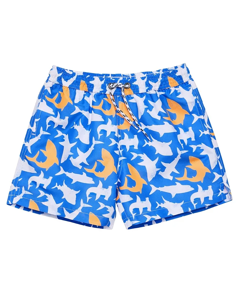 Snapper Rock Boys' Shark Squad Swim Short - Little Kid, Big Kid