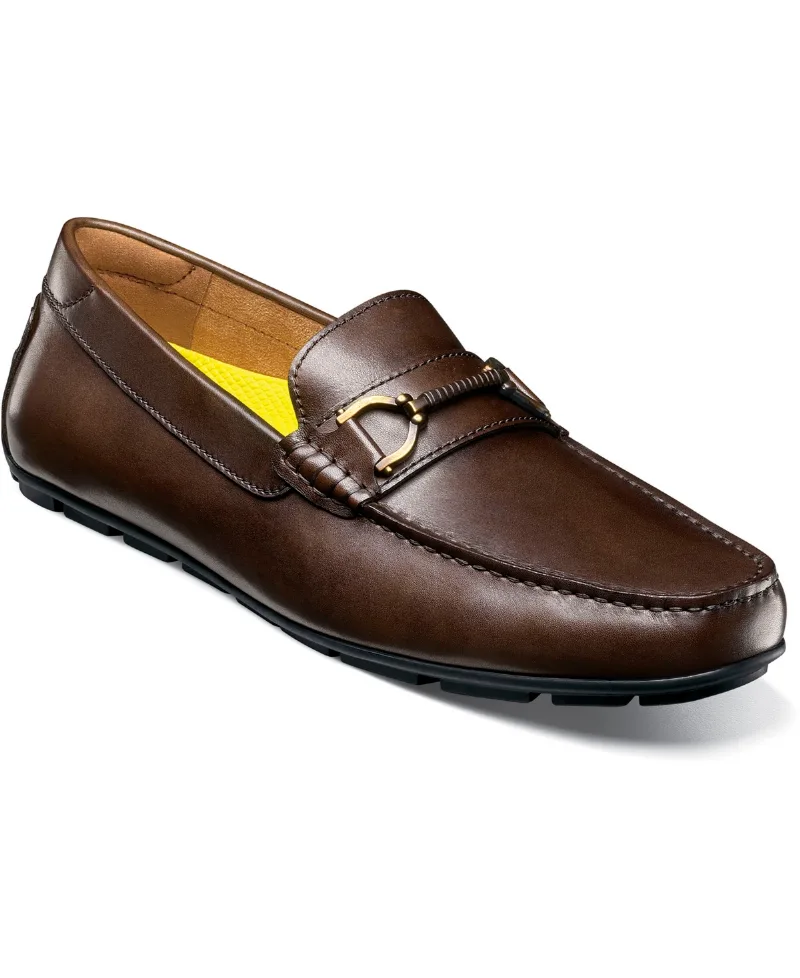 Florsheim Men's Motor Moc Toe Bit Driving Loafer - Brown