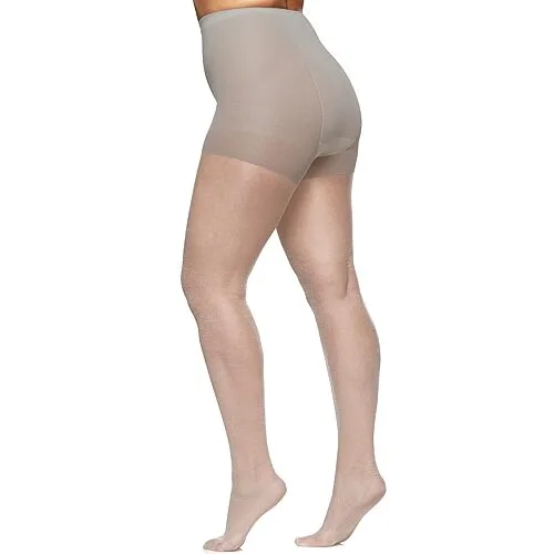 Berkshire Hosiery Shimmers Pantyhose Plus, 1x-2x, Silver