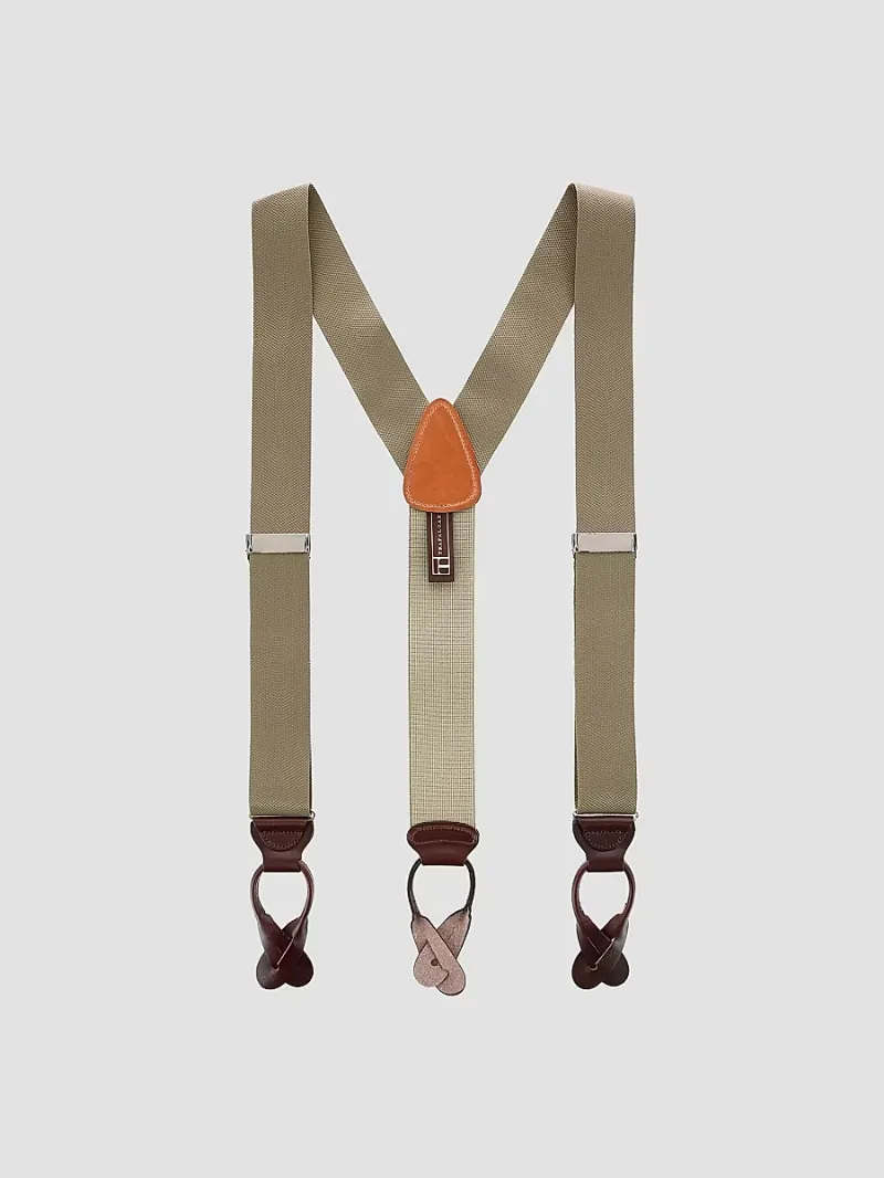 Men The Hudson Brace Suspenders - Dark Khaki