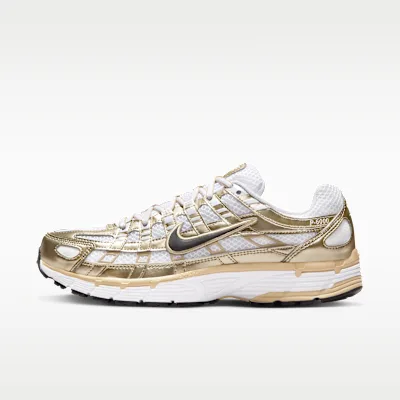 Nike P-6000 Gold Women's Shoes - White/Grain/Metallic Gold Grain/Black - Size 5