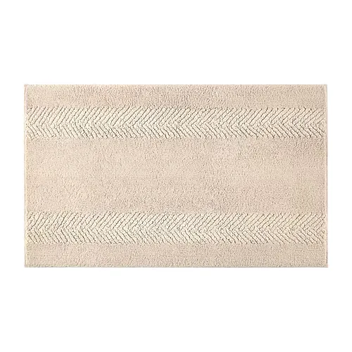 Fieldcrest Reserve Cotton Bath Rug, One Size, Beige