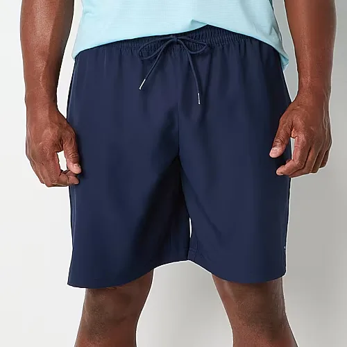 Xersion Mens 9" Big and Tall Workout Shorts, 2x-large, Blue