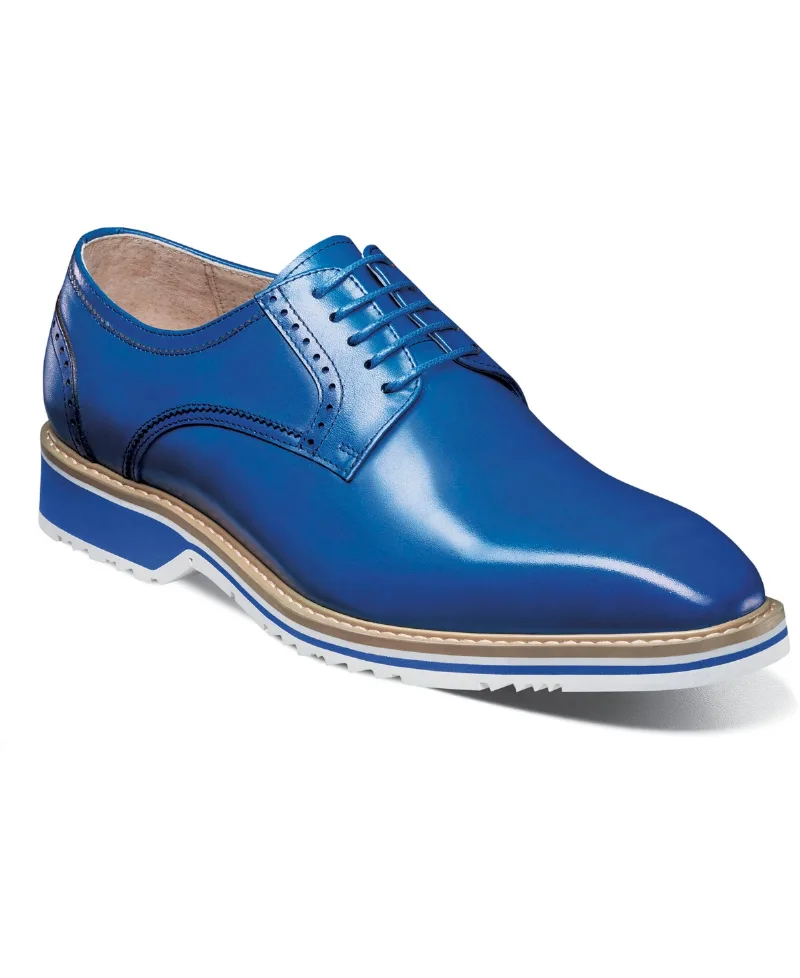 Stacy Adams Men's Barringer Plain Toe Oxford - Blue