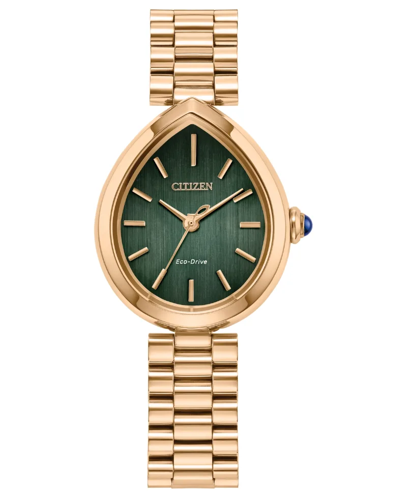Citizen Women's Eco-Drive Classic Rainell Rose Gold-Tone Stainless Steel Bracelet Watch, 26mm - Rose-Gold