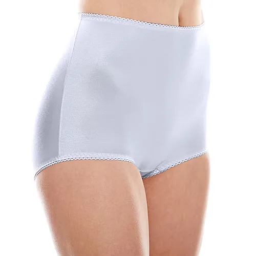 Underscore Rainbow Stretch Satin Control Briefs, Xx-large, Blue