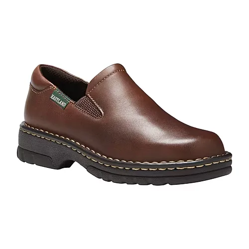 Eastland Newport Womens Round Closed Toe Slip-On Shoe, 9 Medium, Brown