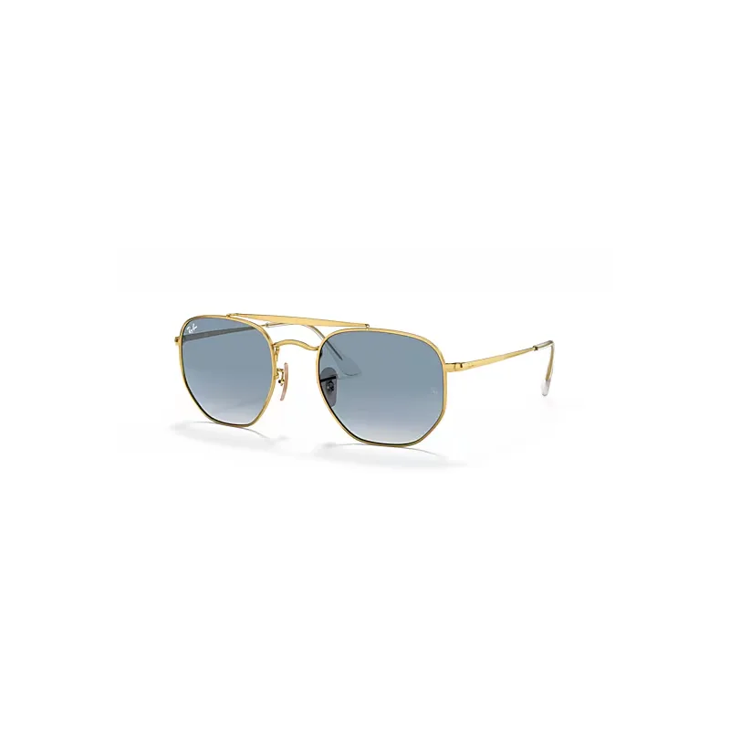 Ray-Ban Marshal Sunglasses Arista Gold Frame Blue Lenses 54-21