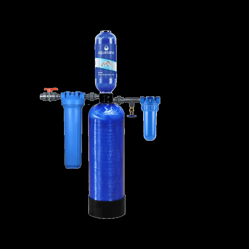 Rhino Whole House Water Filter System Tackle Chloramines And Chlorine Home Water Filtration 10/1,000,000 Aquasana