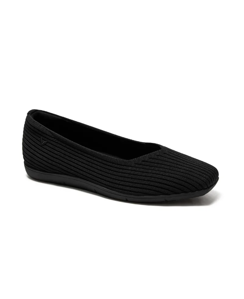 Vivaia Women's Margot Walker Air Lightweight Square-Toe Flats - Black water rpt