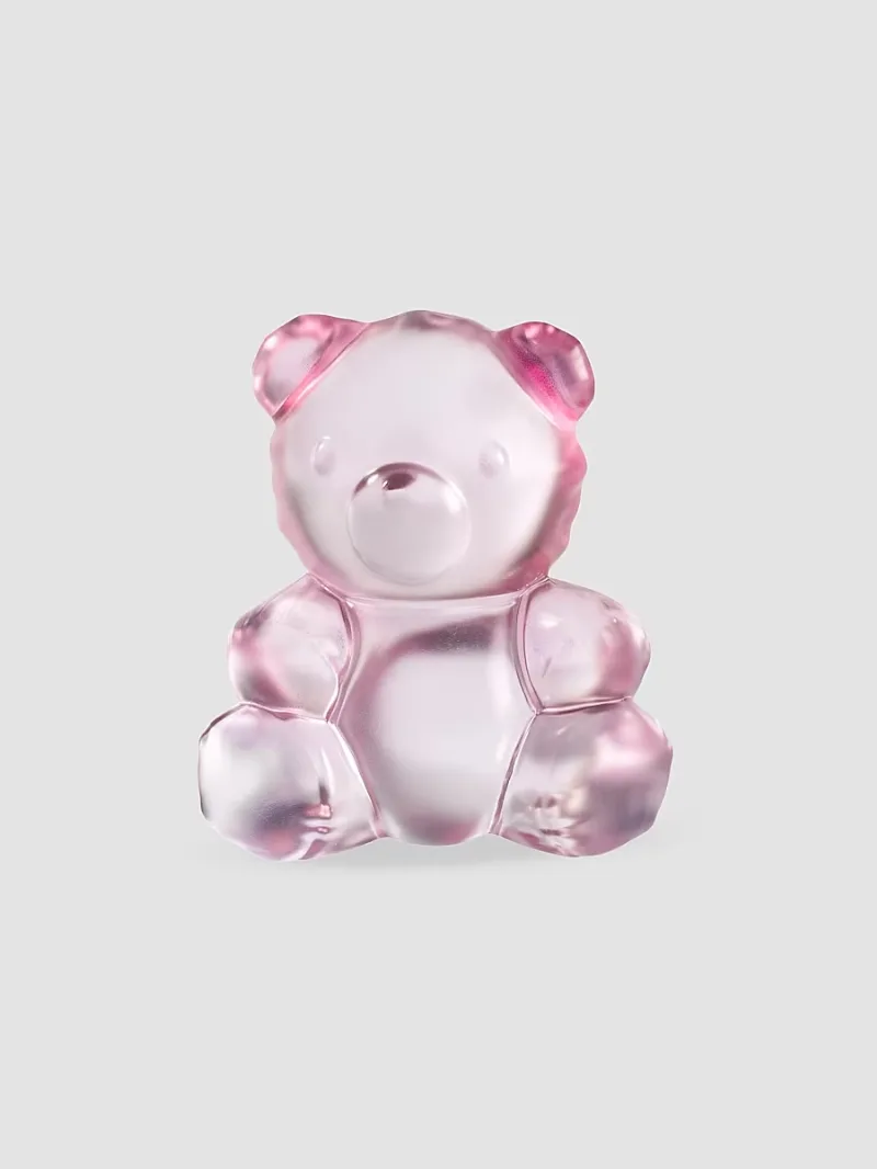 Lalique Aire De Lalique Teddy Air Small Crystal Sculpture - Pink Luster