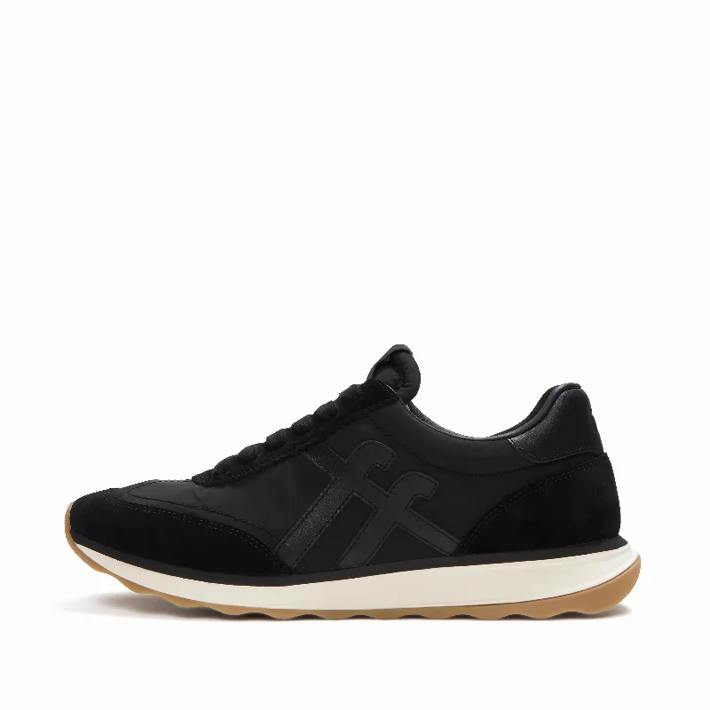 RETRO-Q FF Mens Fabric/Suede Trainers