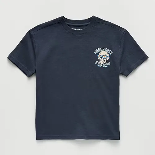 Thereabouts Little & Big Kid Boys Crew Neck Short Sleeve Oversized Graphic T-Shirt, X-large (18-20), Blue