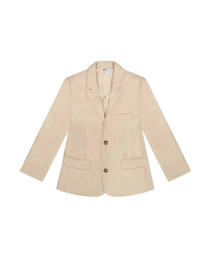 Deux par Deux Boys' Two-button Tailored Cut Blazer - Little Kid