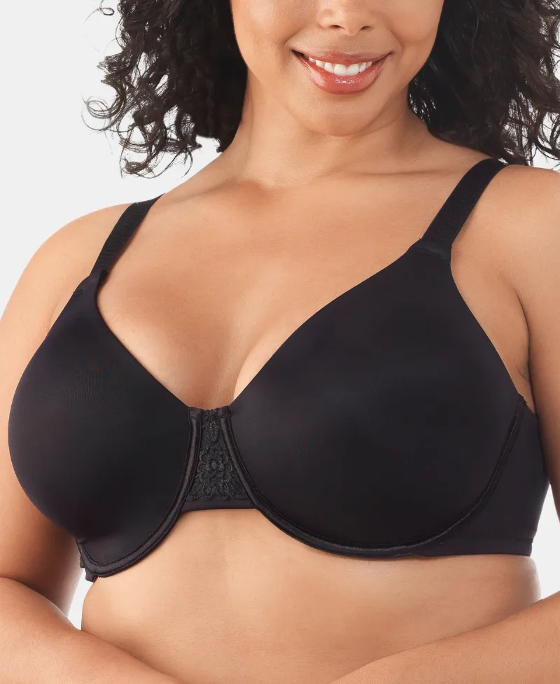 Vanity Fair Full Figure Beauty Back Smoothing Minimizer Bra 76080 - Midnight Black