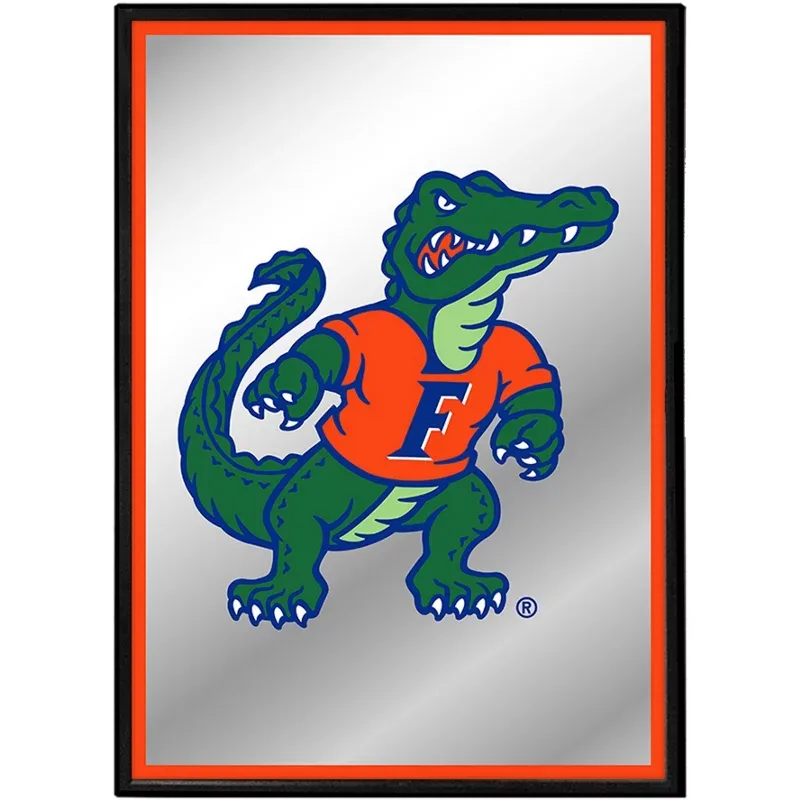 The Fan-Brand University of Florida Mascot Framed Mirrored Wall Sign