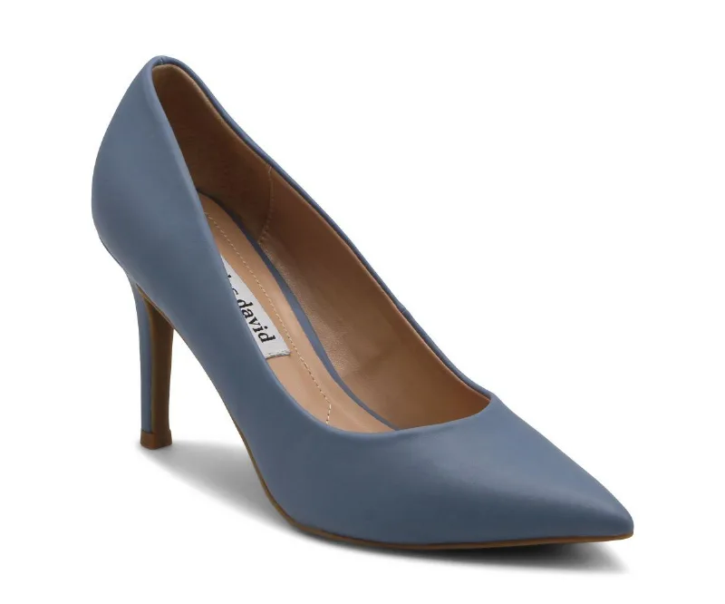 Charles David Womens Geno Stiletto Dress Pump - Blue
