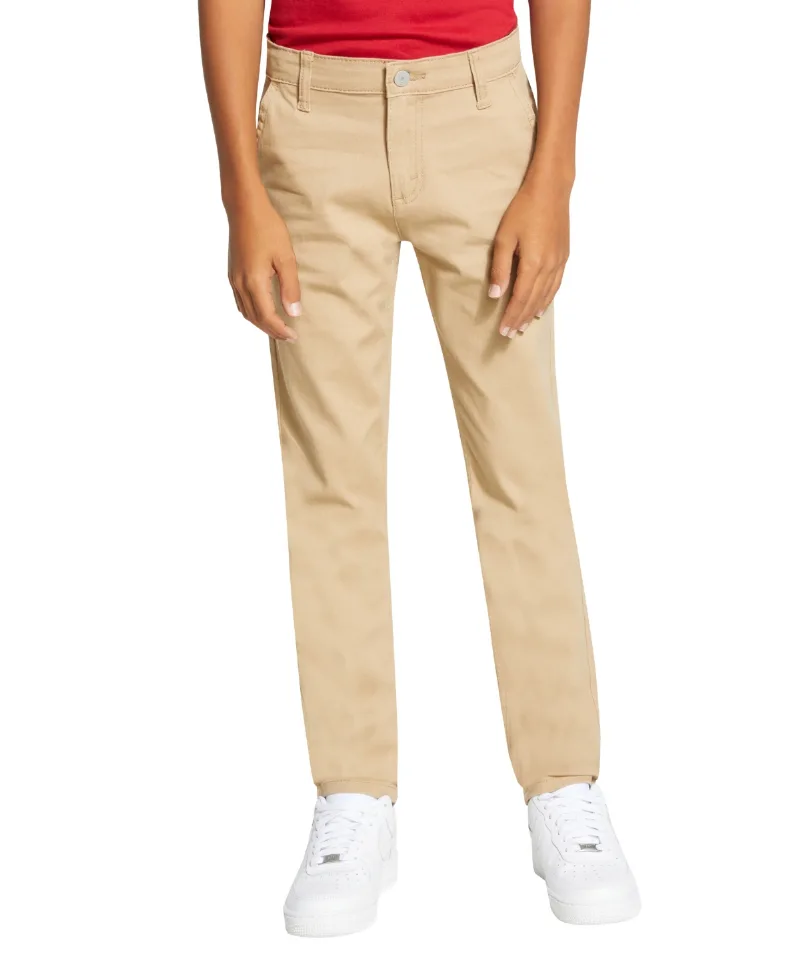 Levi's Big Boys 502 Regular Taper Fit Chino Twill Pants - Harvest Gold
