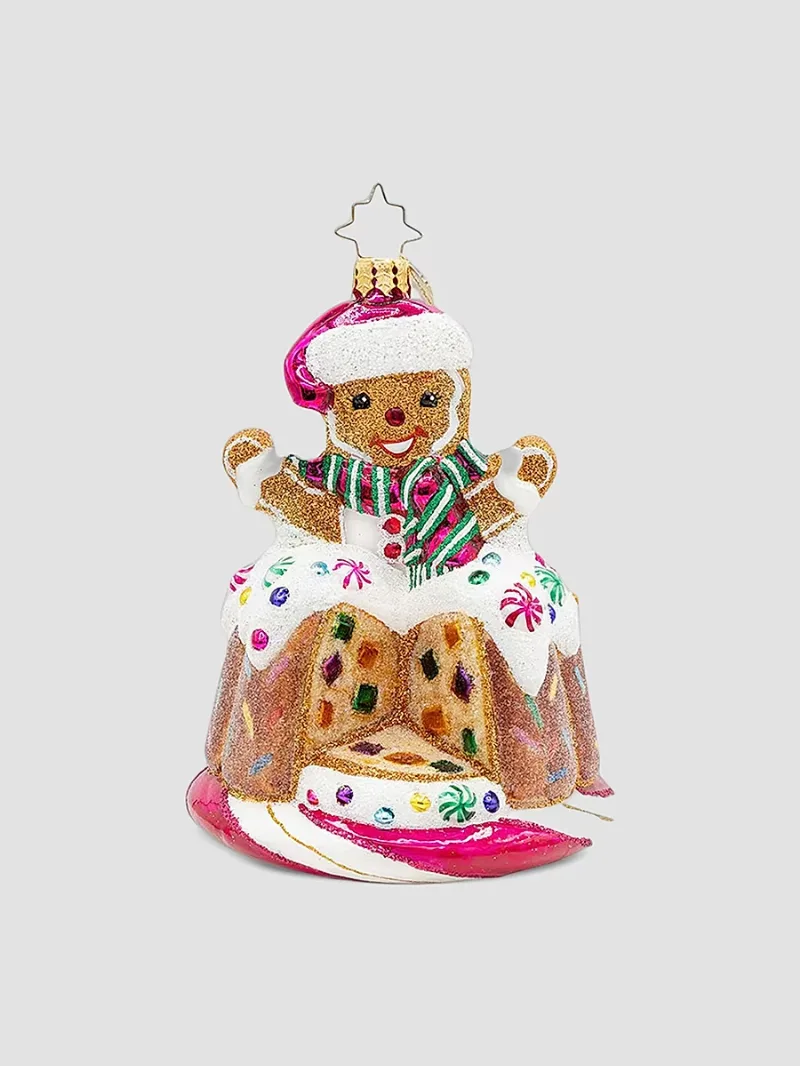 Christopher Radko Candy & Sweets Bundt Surprise Glass Ornament