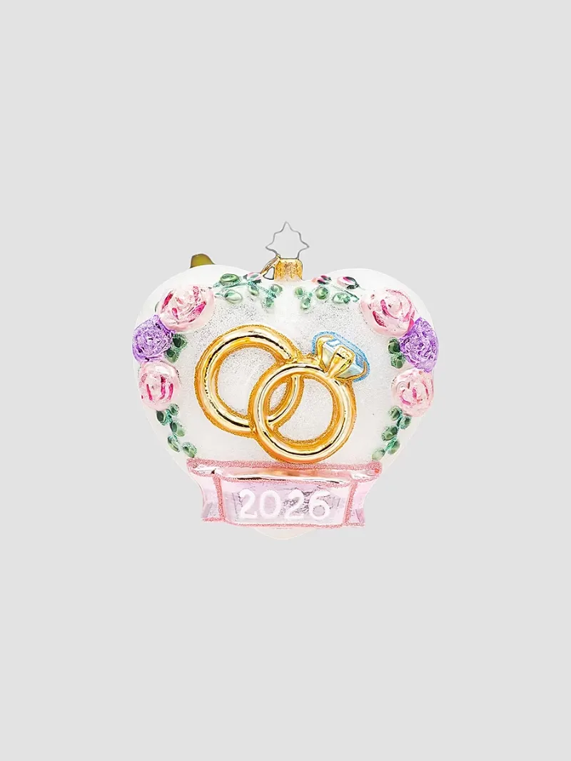 Christopher Radko Dated 2026 Everlasting Love Ornament