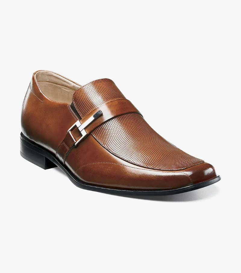Stacy Adams Shoes Beau Moc Toe Loafer Cognac Size 10.5