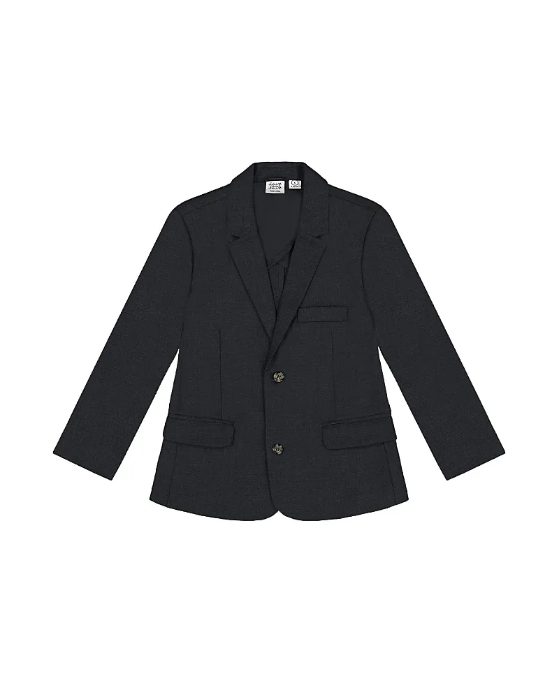 Deux par Deux Boys' Two-button Tailored Cut Blazer - Little Kid