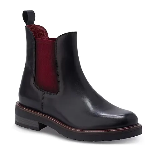 Eastland Womens Willa Block Heel Chelsea Boots, 8 Medium, Black