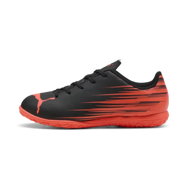 Tacos Attacanto II Futsal para Adolescentes en Talle 19.5 PUMA Negro/glowing Rojo