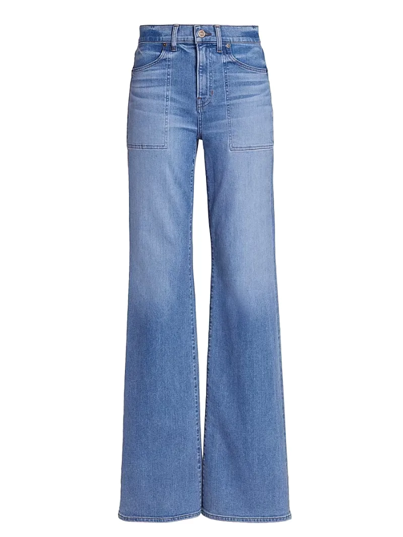 Veronica Beard Women's Crosbie Wide-Leg Jeans - Amethyst - Size 27
