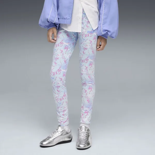 Leggings PUMA Estampado Tweenerverse Juvenil en Talle 15-16Y Fresh Water