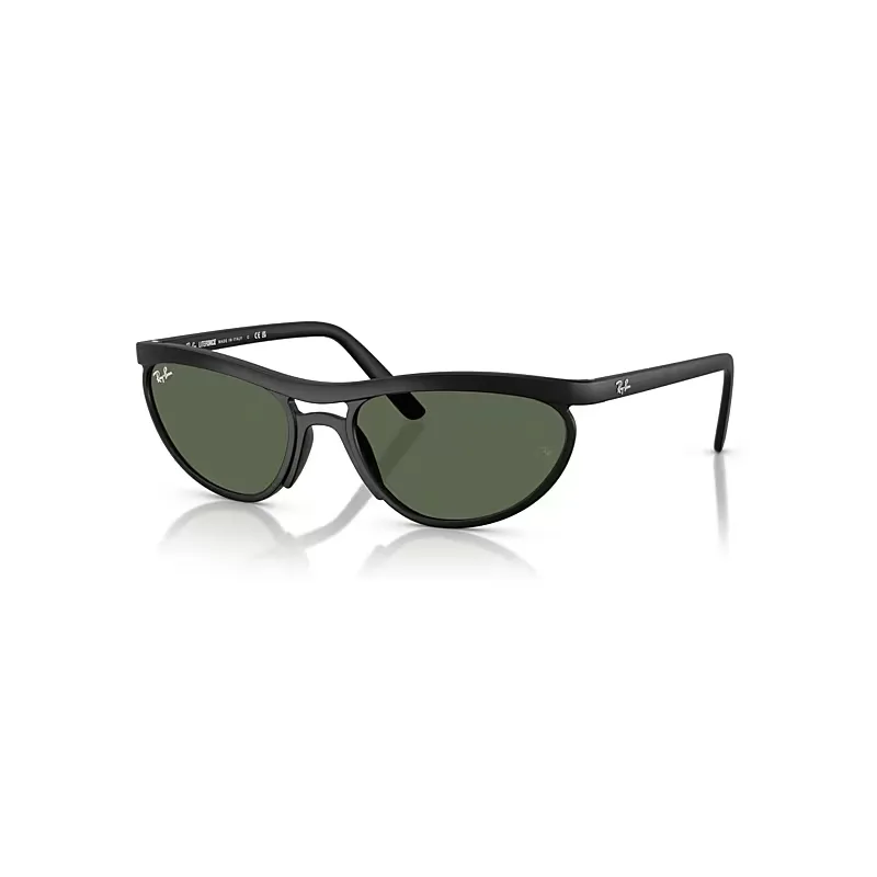 Ray-Ban Predator Liteforce Sunglasses Sand Black Frame Green Lenses 59-20