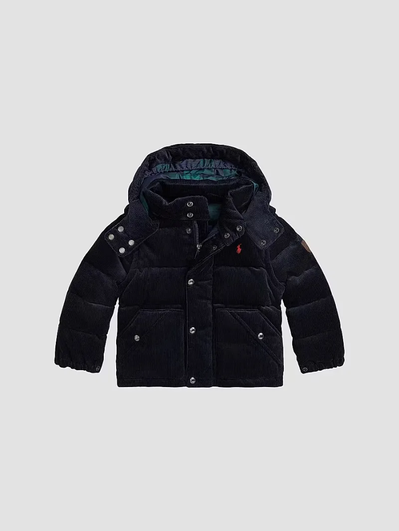 Polo Ralph Lauren Boy's Little Boy's & Boy's Corduroy Down Bomber Jacket - Aviator Navy - Size 5